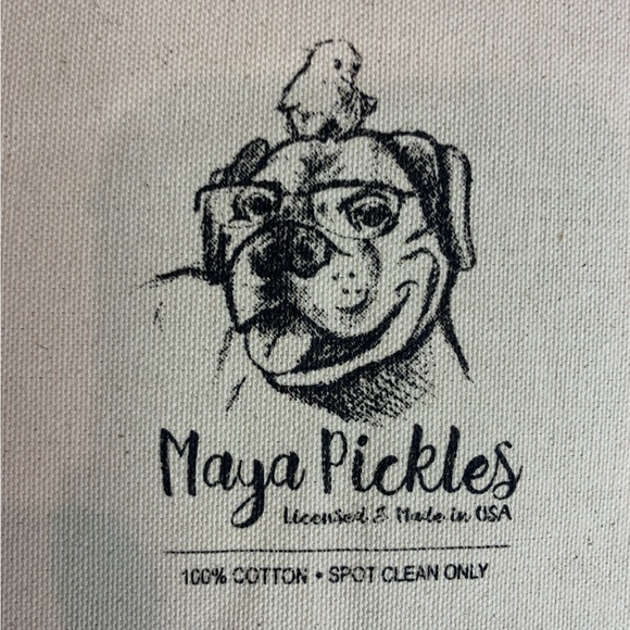 Accents Nwt Maya Pickles Pillow Original Rare Dog Looking Up At Usa